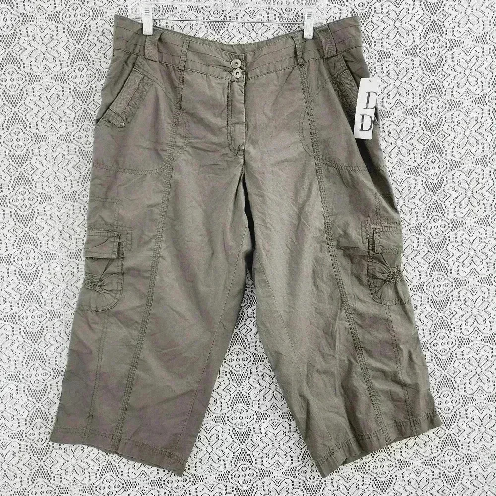 NWT Dalia Collection 100% Cotton Cargo Carpi Pants Women's 14W